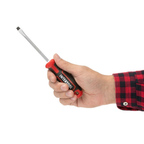Отвертка шлицевая SL6.0*100 мм, S2, STORM INTERTOOL VT-3410