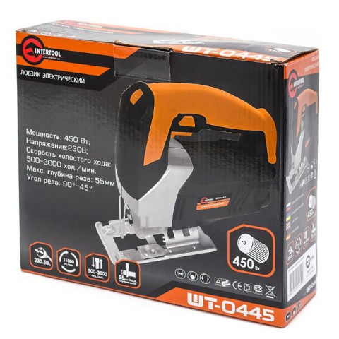 Электролобзик, сетевой лобзик INTERTOOL WT-0445