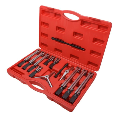 Съемник двух-трехлапый сборный универсальный, 13 предмета(длина лап - 120, 230, 280мм; ширина - 145мм), в кейсе Forsage F-04J1015