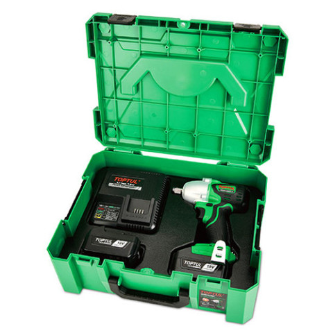 Аккумуляторный гайковерт ударный 1/2" 120/240/385Nm 2760об/мин (Pro Series) TOPTUL KPA-1639E