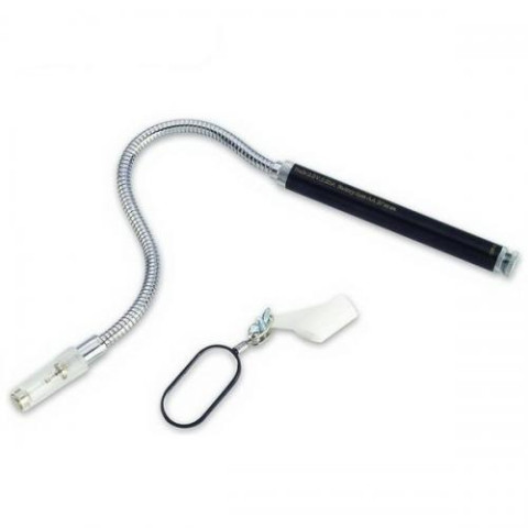 Зеркало досмотра гибкое с подсветкой и магнитом 25х50 мм, L=455 мм (FORCE 617L)