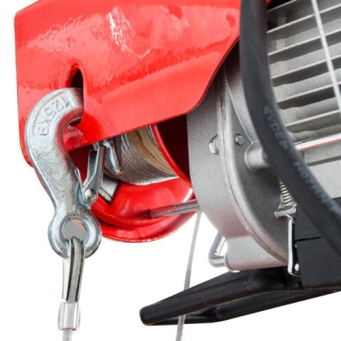 Лебедка электрическая 220/230В, 500Вт, 125/250 кг, трос 3.0мм*12м INTERTOOL GT1481