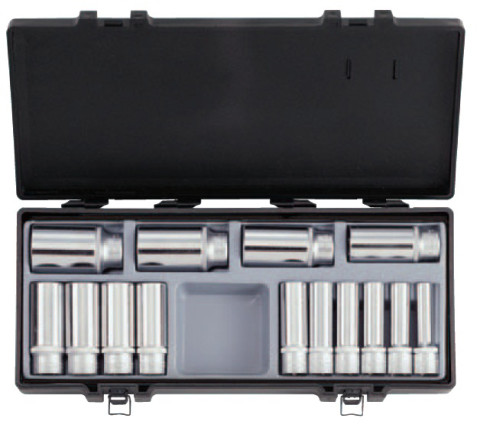 1/2" Набор головок 6-гранный глубоких 14 пр. (10-32 мм) (код 4143)