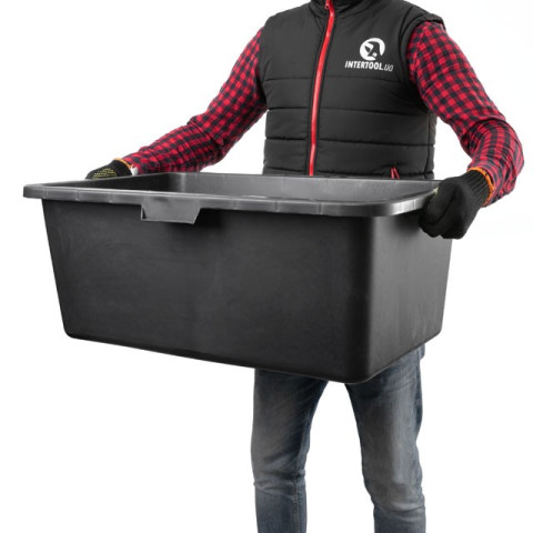 Таз строительный прямоугольный 90 л INTERTOOL KT-0090
