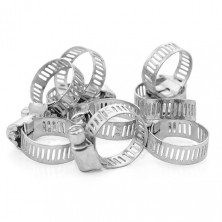 Хомут стальной оцинкованный , 8 мм D 13-23 мм INTERTOOL TC-0013