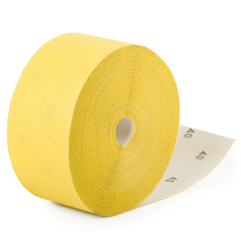 Шлифовальная шкурка на бумажной основе К40, 115мм*50м INTERTOOL BT-0814