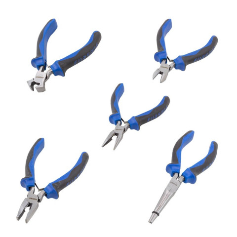 Набор шарнирно-губцевого инструмента мини 5пр. 5''-125мм(бокорезы, плоскогубцы, утконосы, утконосы комбинированные, кусачки торцевые),в блистере Forsage F-5055B