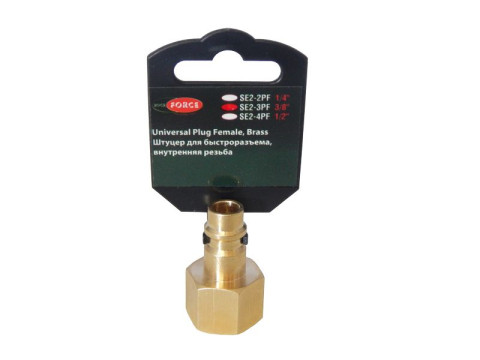 Штуцер для быстроразъема внутр. резьба 3/8" (в пластиковом держателе) ROCKFORCE RF-SE2-3PF