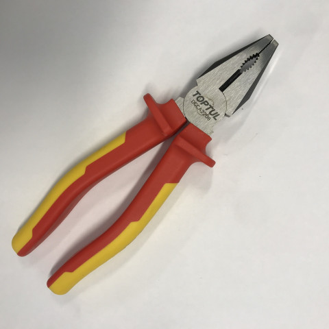Плоскогубцы с изолированными ручками (пассатижи) 8" 1000V VDE TOPTUL DGCA2208