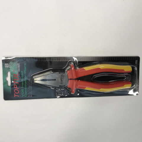 Плоскогубцы с изолированными ручками (пассатижи) 8" 1000V VDE TOPTUL DGCA2208