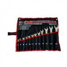 Набор ключей рожково-накидных отогнутых на 75° на полотне 12 пр. (6-22 мм) (код 40-12M)