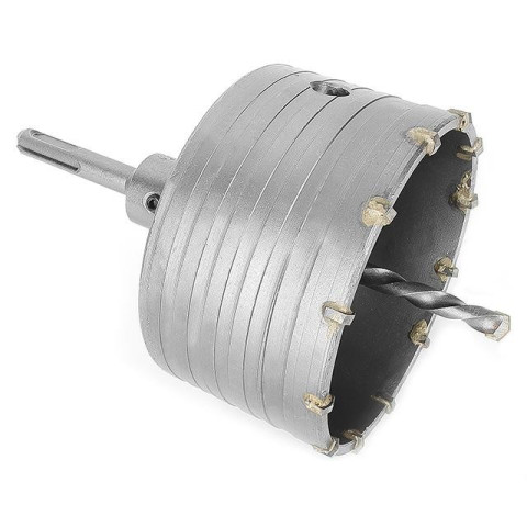 Комплект: сверло корончатое по бетону 105мм + переходник SDS Plus 100мм INTERTOOL SD-7105