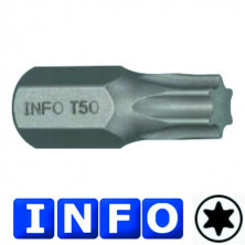 10 мм Бита Torx T45, L=30 мм (INFO 9763045 I)