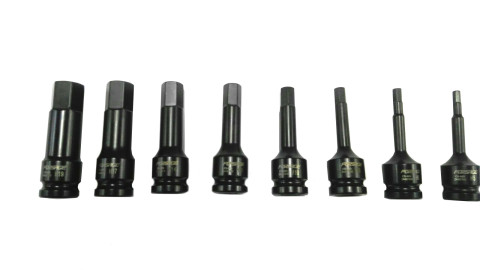 Набор головок-бит ударных 8пр. 1/2''(H5-H19) в кейсе