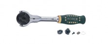 1/4" Трещотка шарнирная с резиновой ручкой (72 зуб.) L=150 мм (код 802223)
