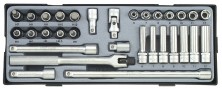 3/8" Набор головок 31 пр. (код T3311)