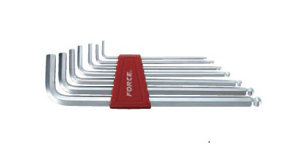 Набор ключей 6-гранных (HEX) Г-образных с шаром экстрадлинных 7 пр. (2.5-10 мм) (код 5072XLB)