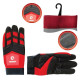 Перчатка Microfiber тканевая красная INTERTOOL SP-0143