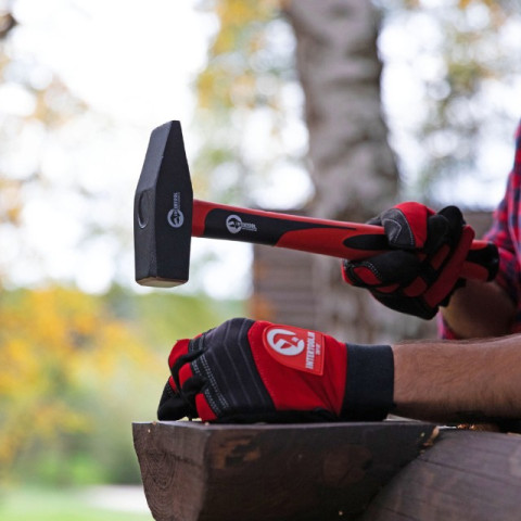 Молоток 1000г ручка из фибергласса INTERTOOL HT-0210