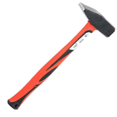 Молоток 1000г ручка из фибергласса INTERTOOL HT-0210