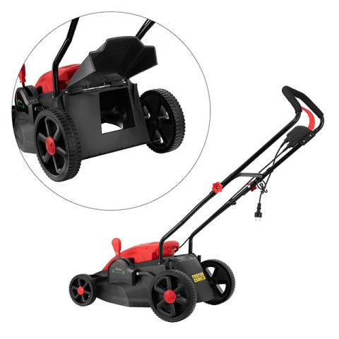 Газонокосилка электрическая 1800Вт, 230В, 2850об/мин, ширина захвата 420мм, высота среза 25-75мм, контейнер 50 литров INTERTOOL WT-1201