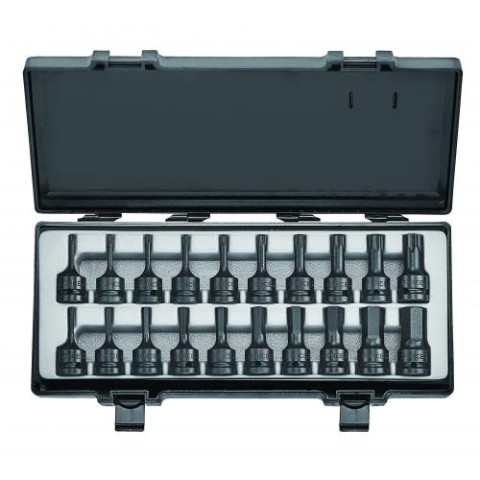 1/2 Набор головок-бит Torx и 6-гр. ударных 20 пр. (FORCE 4205)