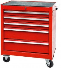 Тележка инструментальная на колесах 5 секций TORIN TBR-L4005-X