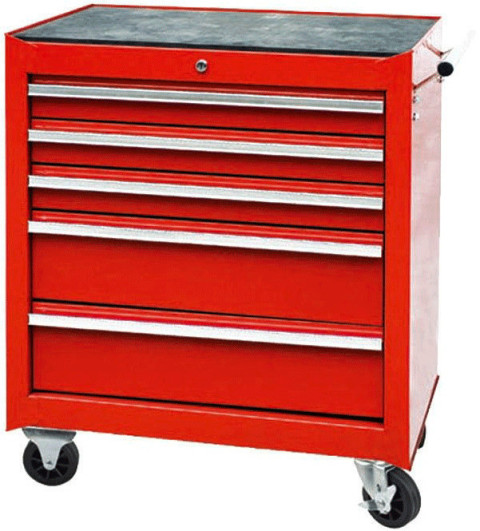 Тележка инструментальная на колесах 5 секций TORIN TBR-L4005-X