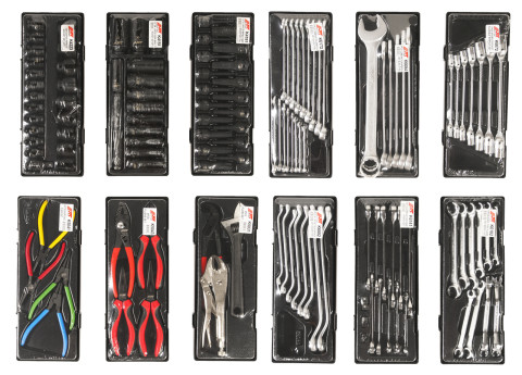 Тележка инструментальная с набором инструмента 496 ед.