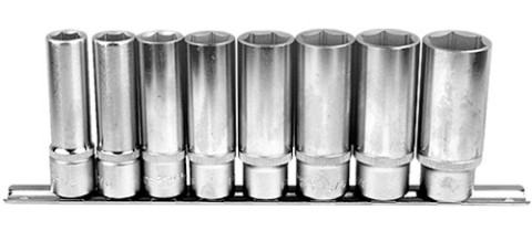 1/2" Набор головок 6-гранных глубоких 8 пр. (1/2"-15/16") (код 4082S)