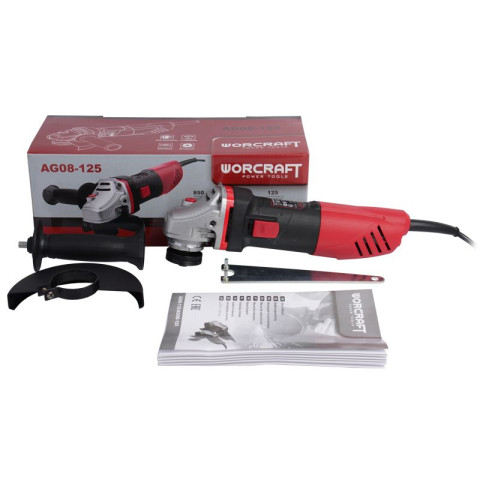Шлифмашина угловая WORCRAFT AG08-125