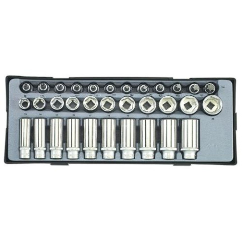 3/8" Набор головок 33 пр. (код T3331)