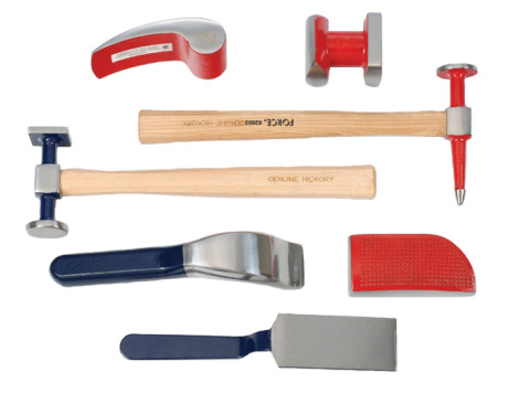 Набор оправок и молотков для рихтовочных работ 7 пр. (код 50719)