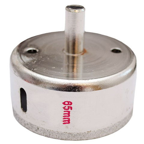 Сверло алмазное трубчатое по стеклу и керамике 65 мм INTERTOOL SD-0373