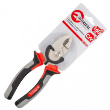 Щипцы со шлицевым соединением 160 мм CrV с изолированными рукоятками INTERTOOL NT-0232