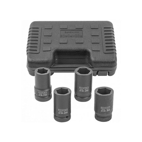 Головки ударные 1" (6гр.) глубокие, набор 4пр. Rockforce RF-8041-5MPB