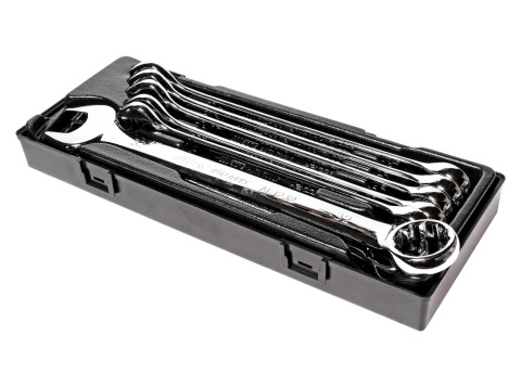 Набор ключей рожково-накидных 24-32мм., зеркальная полировка 8ед.