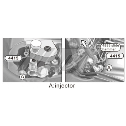 Набор для снятия топливных форсунок BMW N53, N54, N43