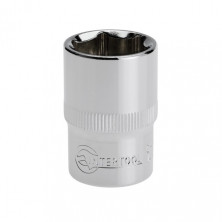 Головка шестигранная 1/2", 19ммx38мм Cr-V INTERTOOL ET-0019