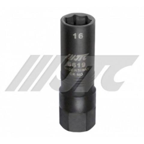 Головка глубокая 16мм х 7граней для колесных болтов