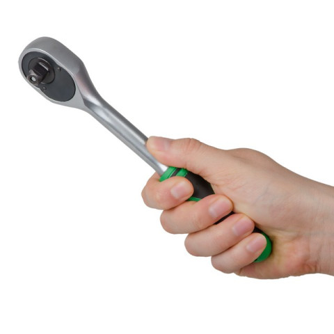 Рукоятка с храповым механизмом на 72 зуба 3/8", Cr-v. INTERTOOL HT-2125