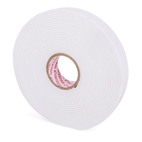 Скотч двухсторонний 19 мм*5 м на вспененной основе INTERTOOL KT-0972