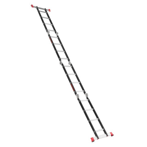 Лестница мультифункциональная трансформер 4х4ступени, стальной профиль, 4450мм, 150 кг INTERTOOL LT-0024