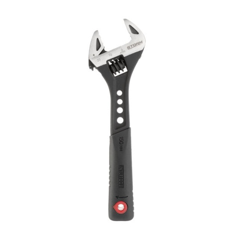 Ключ разводной 150мм кованный, рукоятка TPR, HRC 40~50, Cr-V STORM INTERTOOL XT-0070