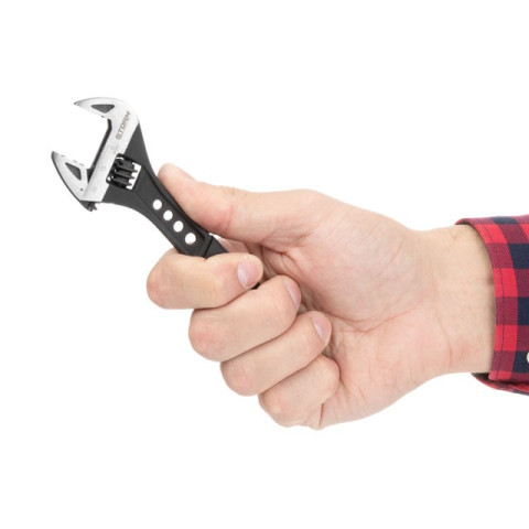 Ключ разводной 150мм кованный, рукоятка TPR, HRC 40~50, Cr-V STORM INTERTOOL XT-0070