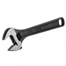 Ключ разводной 250мм, Cr-V, черный, фосфатированный, с полированной головкой INTERTOOL XT-0060