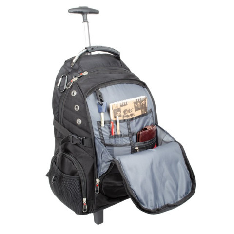 Рюкзак дорожный Intertool 3 отделения, 30 л. на колесах с телескопической ручкой INTERTOOL BX-9024