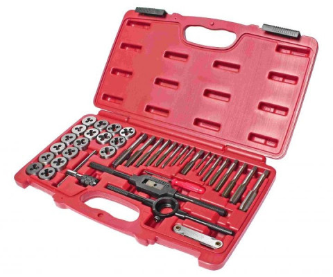 Набор метчиков и плашек дюймовых 40ед.