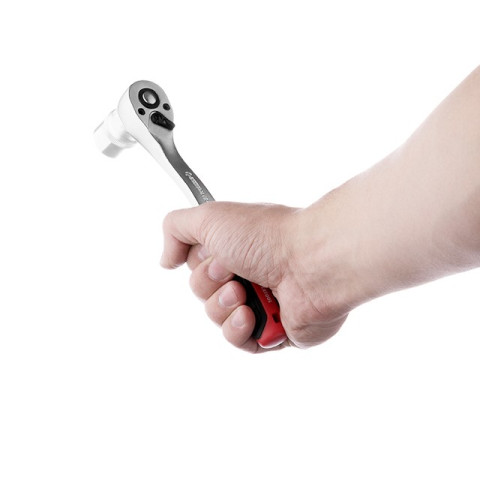 Рукоятка с храповым механизмом на 72 зуба 3/8"., Cr-V INTERTOOL ET-8002