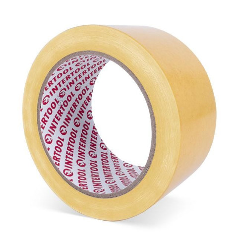 Скотч двухсторонний 50 мм*25 м на полипропиленовой основе INTERTOOL KT-0953